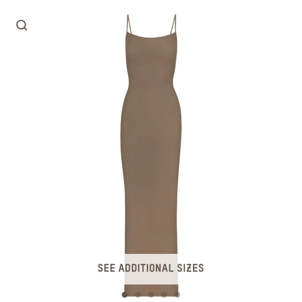 ***SOLD *** Skims Long Slip Dress in Oxide